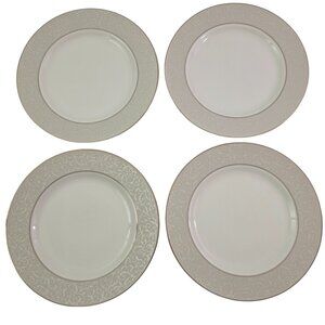 Mikasa PARCHMENT L3438 Fine China 8 ¼” Salad Luncheon Plates – Set of 4